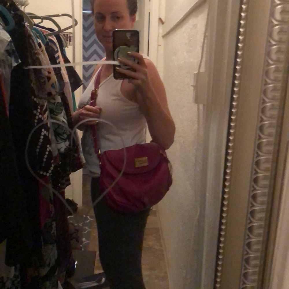 Marc By Marc Jacobs Raspberry Cross Body Bag - image 8